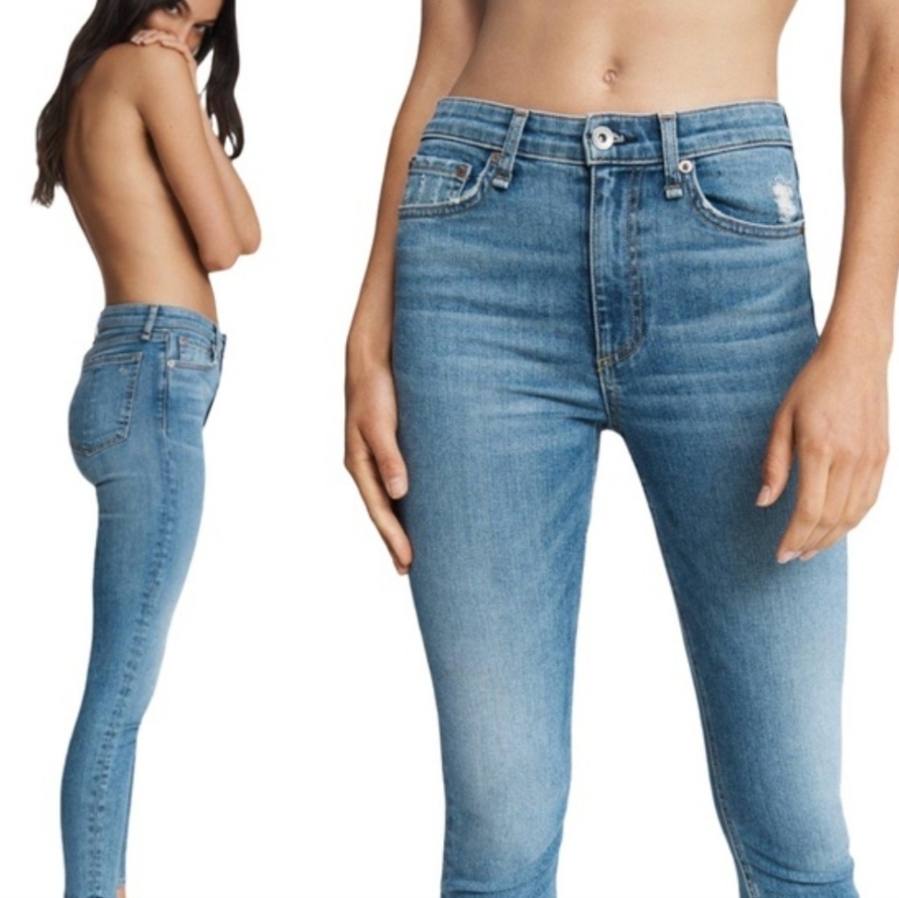 Rag & Bone Nina High Rise‎ Ankle Skinny Jeans 24
